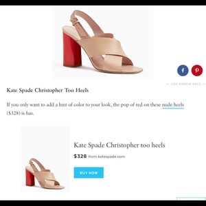 Kate Spade “Christopher Too” slingback sandal